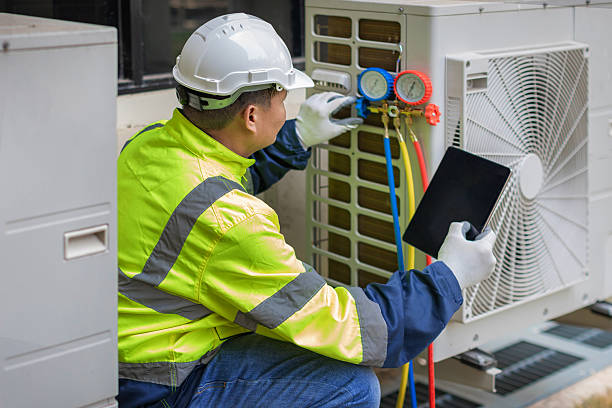 Professional Ductwork Repair technician working in Westwood, MA
